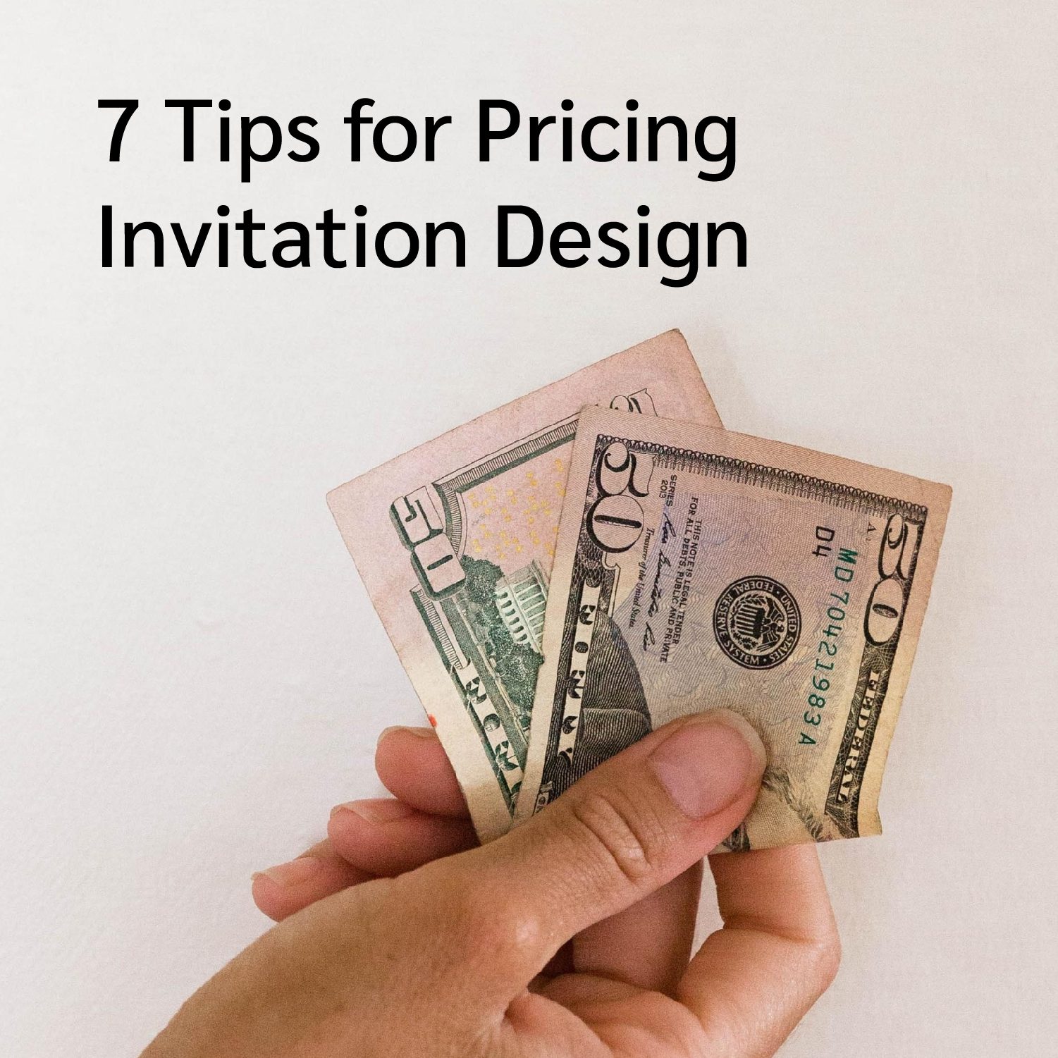 Pricing tips for Invitation Design