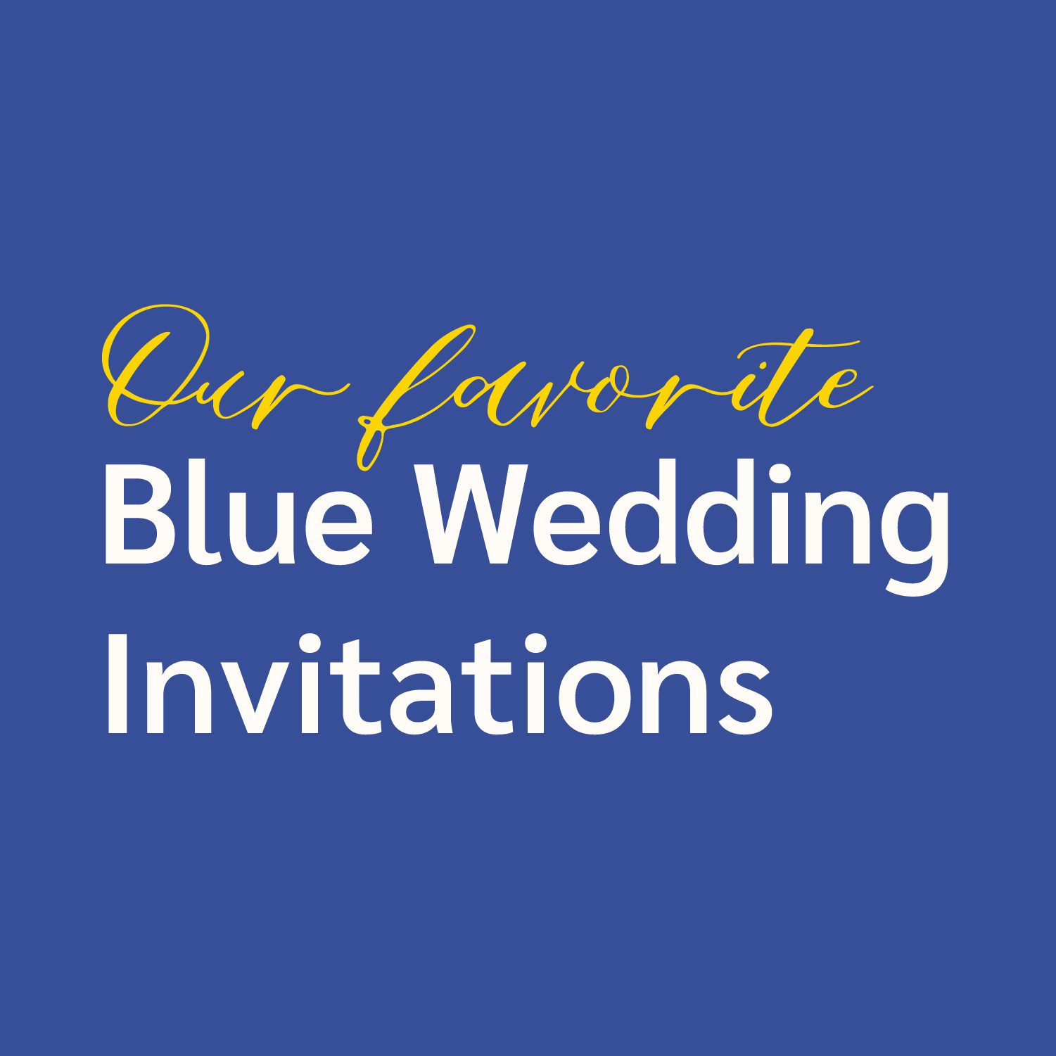Blue Wedding Invites